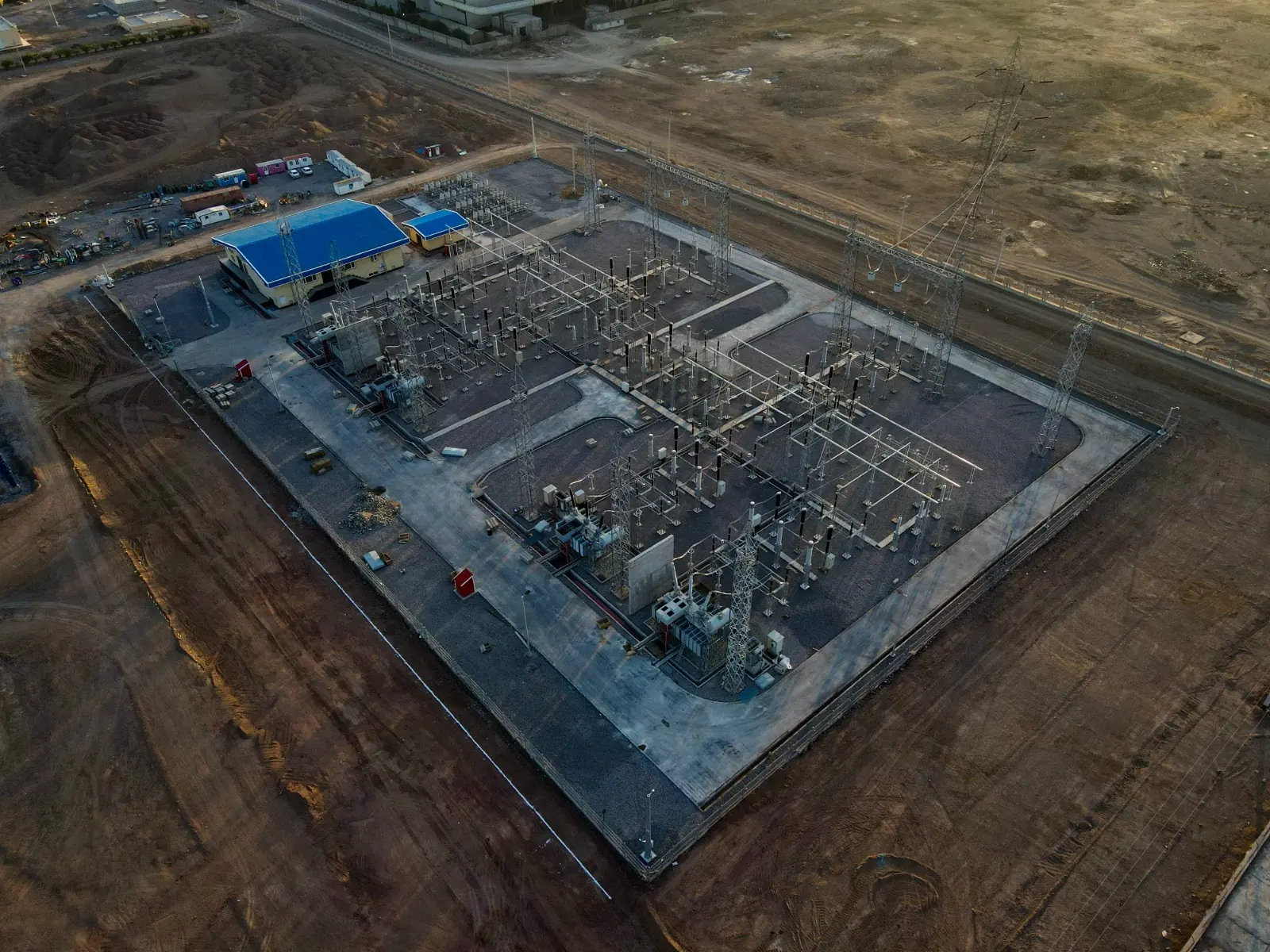 400 kV substation — aerial view
